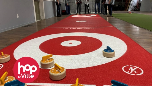 Curling sur tapis Hop