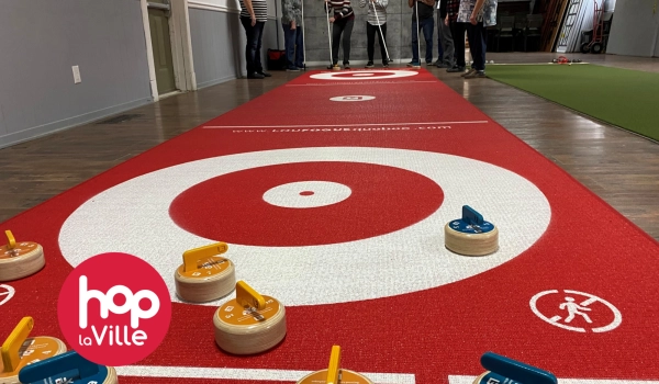 Curling sur tapis Hop