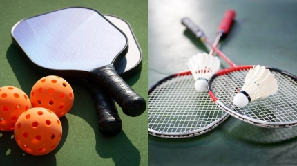 Pickleball vs Badminton Similarities Differences