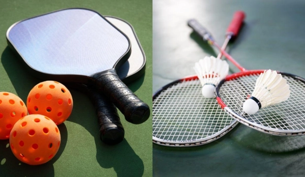 Pickleball vs Badminton Similarities Differences