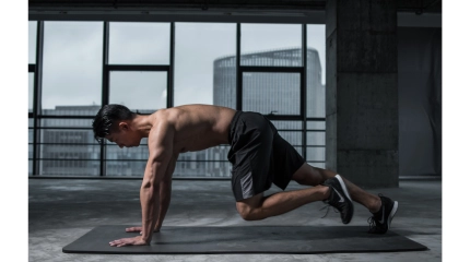 Publication instagram motivation sport fitness organic et géométrique Rouge blanc